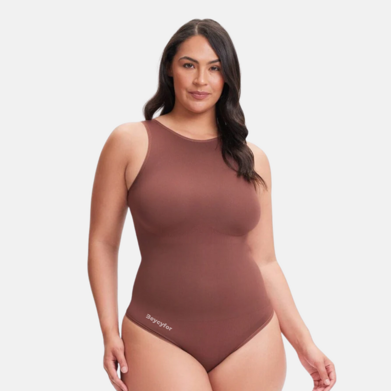 Body Essential Prime – Modelador com Decote Alto e Sem Costura