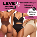 LEVE 3, PAGUE 2 Calcinha Modeladora BeyShaper (Cintura Média) - Redução de Medidas, Conforto